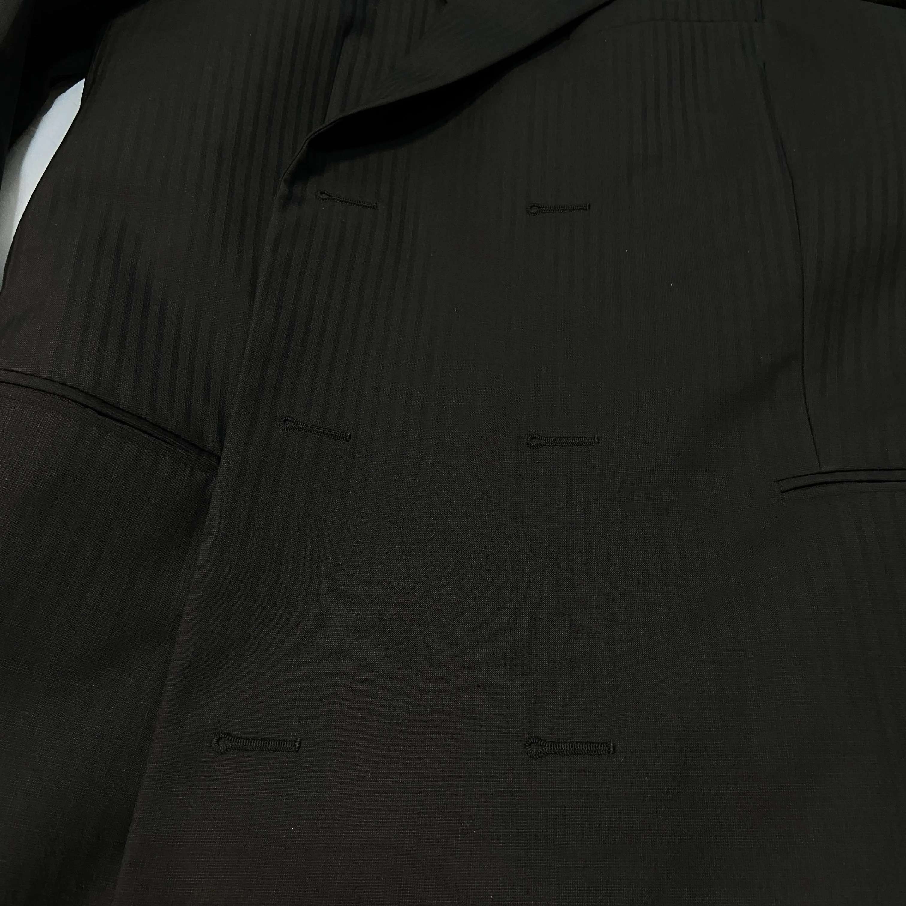 Balenciaga ss17 Double breasted coat with Shrunk shoulder padding 50