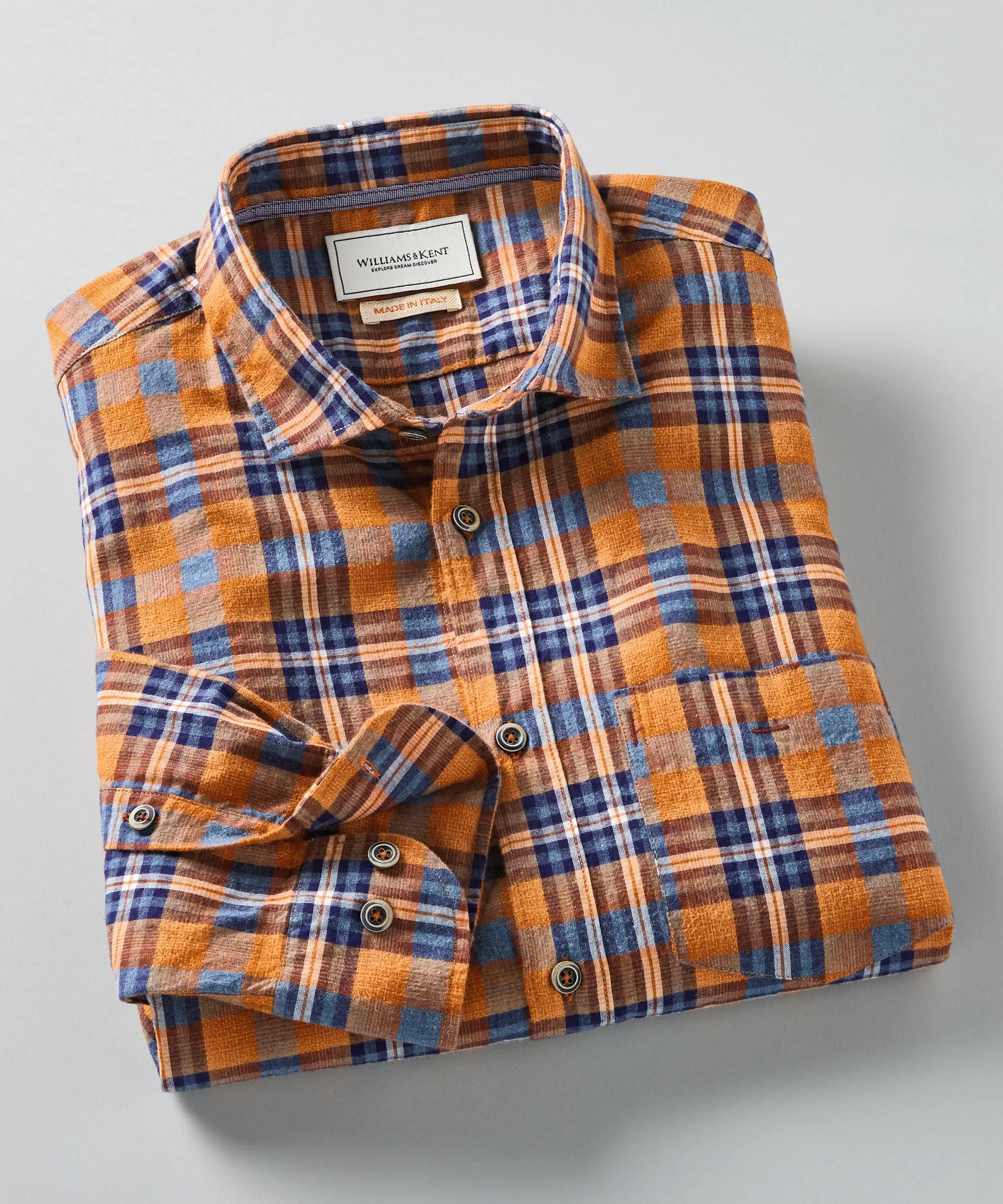 Plaid Brushed Twill Shirt